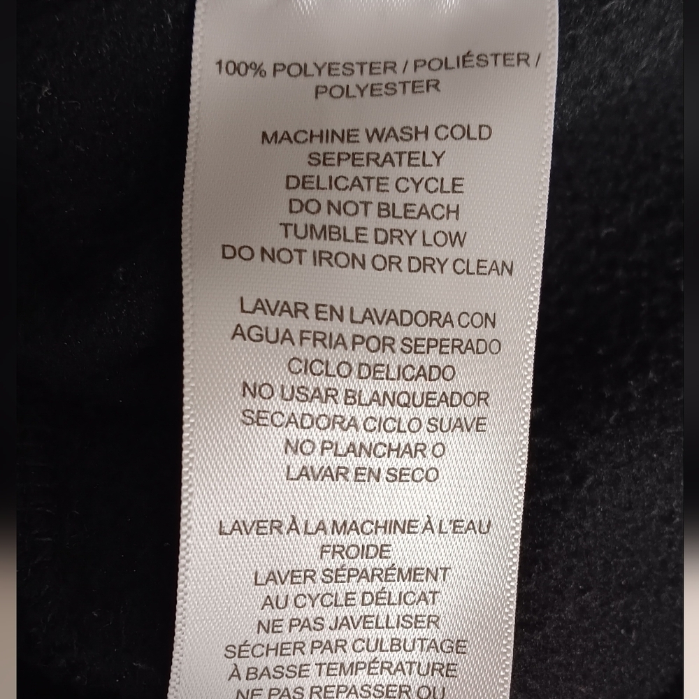 Calvin Klein Performance Black Fleece Zip Up Vest. Size S/P - Picture 6 of 6